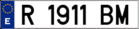 Trailer License Plate